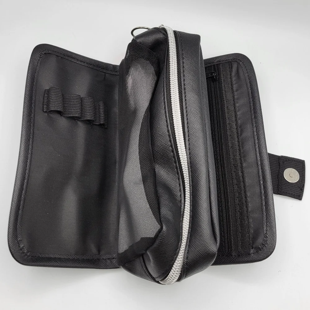 New Crux Directly Brisker Black Pencil Cosmetic Case Pouch